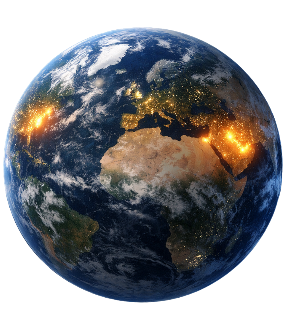 Realistic earth image