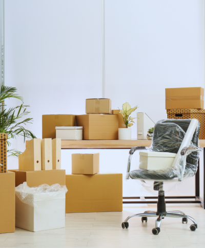 Moving boxes office